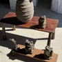 Sculptures, statuettes et miniatures - Petite grenouille sculpture de pierre calcaire balinaise au gamelan - OFFICE OBJETS