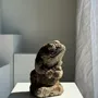 Sculptures, statuettes et miniatures - Petite grenouille sculpture de pierre calcaire balinaise musique - OFFICE OBJETS