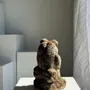Sculptures, statuettes et miniatures - Petite grenouille sculpture de pierre calcaire balinaise musique - OFFICE OBJETS