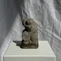 Accessoires de déco extérieure - Petite grenouille sculpture de pierre calcaire balinaise tambour - OFFICE OBJETS