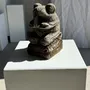 Sculptures, statuettes et miniatures - Petite grenouille sculpture de pierre calcaire prieuse (grande) - OFFICE OBJETS