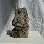 Sculptures, statuettes and miniatures - Little frog limestone carving hand on torso - OFFICE OBJETS