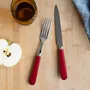 Ménagères - Set de 4 couverts de table - Pop, Bordeaux - SABRE PARIS