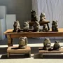 Sculptures, statuettes and miniatures - Small frog Balinese limestone sculpture H14 L10.5 L10 - OFFICE OBJETS