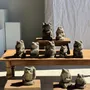 Sculptures, statuettes and miniatures - Small frog Balinese limestone sculpture H14 L10.5 L10 - OFFICE OBJETS