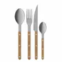 Ménagères - Set de 4 couverts de table - Bistrot Vintage, Teck - SABRE PARIS
