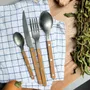 Ménagères - Set de 4 couverts de table - Bistrot Vintage, Teck - SABRE PARIS