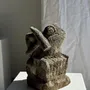 Sculptures, statuettes et miniatures - Petite grenouille sculpture de pierre calcaire balinaise - OFFICE OBJETS