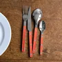 Ménagères - Set de 4 couverts de table - Bistrot Pearly, Orange - SABRE PARIS