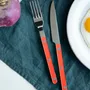 Ménagères - Set de 4 couverts de table - Bistrot Pearly, Orange - SABRE PARIS