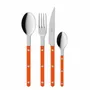 Ménagères - Set de 4 couverts de table - Bistrot Pearly, Orange - SABRE PARIS