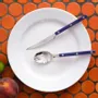 Ménagères - Set de 4 couverts de table - Bistrot Uni, Bleu Marine - SABRE PARIS