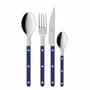 Ménagères - Set de 4 couverts de table - Bistrot Uni, Bleu Marine - SABRE PARIS