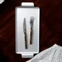 Ménagères - Set de 4 couverts de table - Bistrot, Effet Écaille - SABRE PARIS