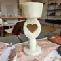 Objets de décoration - Bougeoir en onyx blanc - SAGIT