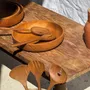 Kitchen utensils - Salad cutlery or large teak spoon in oval openwork shape L30 D9 - OFFICE OBJETS