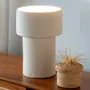 Table lamps - LUA - White Terracotta Table Lamp - HYDILE