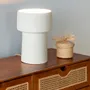 Table lamps - LUA - White Terracotta Table Lamp - HYDILE