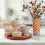 Everyday plates - Hand-stamped RETROFLORIA collection - TRANQUILLO