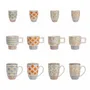 Everyday plates - Hand-stamped RETROFLORIA collection - TRANQUILLO