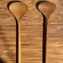 Couverts de service - Couvert à salade ou grande cuiller en teck forme aplatie ovale L28 D8, - OFFICE OBJETS