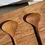 Couverts de service - Couvert à salade ou grande cuiller en teck forme aplatie ovale L28 D8, - OFFICE OBJETS