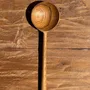 Couverts de service - Petite cuiller, ustensile de cuisine ronde en teck L16 D2 - OFFICE OBJETS