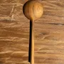 Couverts de service - Petite cuiller, ustensile de cuisine ronde en teck L16 D2 - OFFICE OBJETS