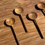 Couverts de service - Petite cuiller, ustensile de cuisine ronde en teck L16 D2 - OFFICE OBJETS