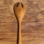 Cutlery set - Teak salad server or fork spoon L28 D6x8 - OFFICE OBJETS
