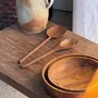 Cutlery set - Salad cutlery or spoon” spatula” flat end teak” L30 D9x8 - OFFICE OBJETS