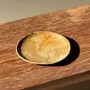 Assiettes de réception - Petit vide poche ou plat en bois pétrifié beige orangé D20,5 -3308 - OFFICE OBJETS