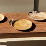 Assiettes de réception - Petit vide poche ou plat en bois pétrifié beige orangé D20,5 -3308 - OFFICE OBJETS