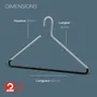 Mobilier et rangements pour bureau - MAWA cintre métal vestiaire noire 42cm par 20 - MAWA