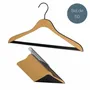 Mobilier et rangements pour bureau - MAWA cintre design bi-colour HRS hêtre naturel 44 cm - lot de 50 - MAWA