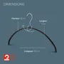 Mobilier et rangements pour bureau - MAWA cintre métal pour tops noir 40cm par 50 - MAWA