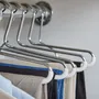 Mobilier et rangements pour bureau - MAWA cintre à pantalon antidérapant métal noir 35cm par 50 - MAWA