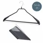 Mobilier et rangements pour bureau - MAWA cintre métal avec élargissement des épaules noir 42cm par 25 - MAWA