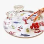 Plateaux - 'Seaside Lunch' Round Serving Tray - 38 cm - BLU KAT