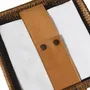 Formal plates - Square Rattan Tissue Tray - KING ZOO