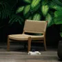 Fauteuils de jardin - Fauteuil extérieur Babé en teck massif recyclé et corde tressée - DESIGN TRIP