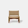 Fauteuils de jardin - Fauteuil extérieur Babé en teck massif recyclé et corde tressée - DESIGN TRIP