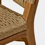 Fauteuils de jardin - Fauteuil extérieur Babé en teck massif recyclé et corde tressée - DESIGN TRIP