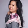 Scarves - satin scarf, French creation and printing - KOUNTHEA RETH