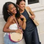 Sacs et cabas - Sac raphia hobo avec anses macramées GEORGIA - KLEO