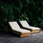 Deck chairs - Lilo deckchair in recycled teak and water-repellent fabric - DESIGN TRIP