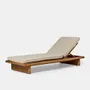 Deck chairs - Lilo deckchair in recycled teak and water-repellent fabric - DESIGN TRIP