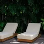Deck chairs - Maléa deckchair in recycled solid teak - DESIGN TRIP