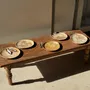 Assiettes de réception - Petit vide poche ou plat en bois pétrifié beige moucheté D20 -3309 - OFFICE OBJETS