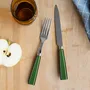 Ménagères - Set de 4 couverts de table - Icône, Vert jardin - SABRE PARIS